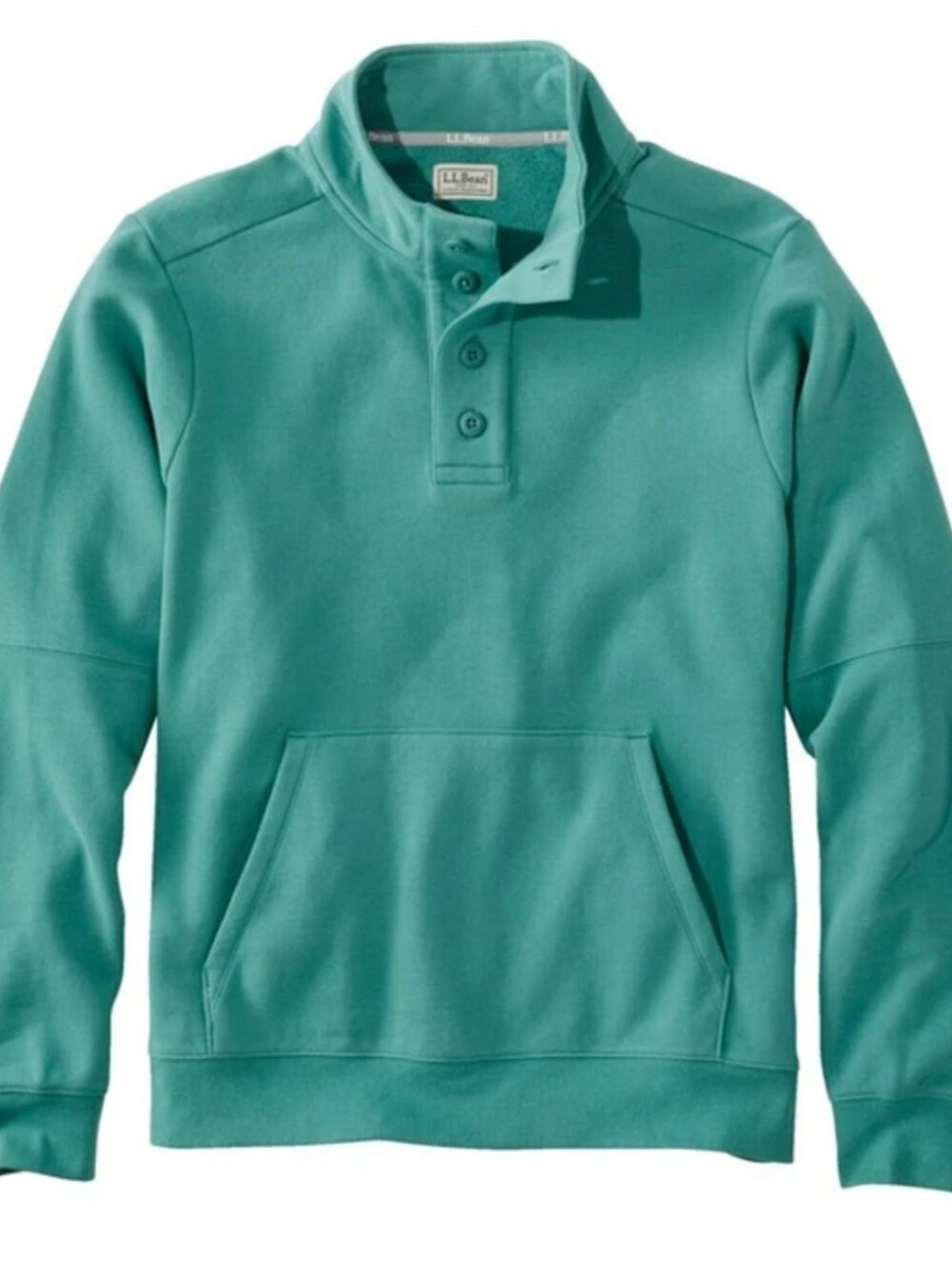 L.L. Bean Men's Henley-Style Crewneck Sweater